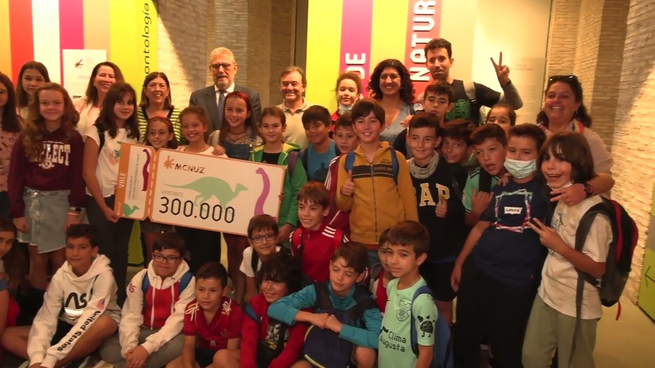 Visitante número 300.000 en el Museo de Ciencias Naturales