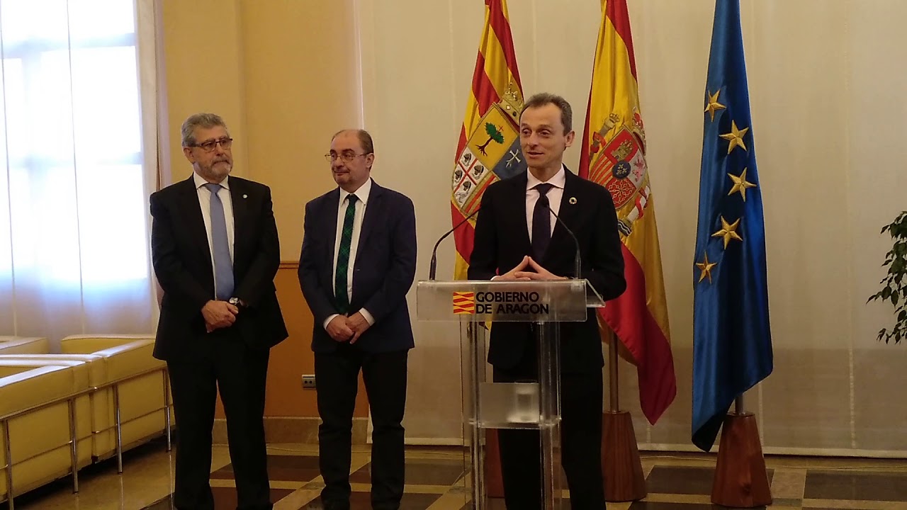 Pedro Duque felicita a Aragón por su Pacto por la Ciencia (26-02-19)