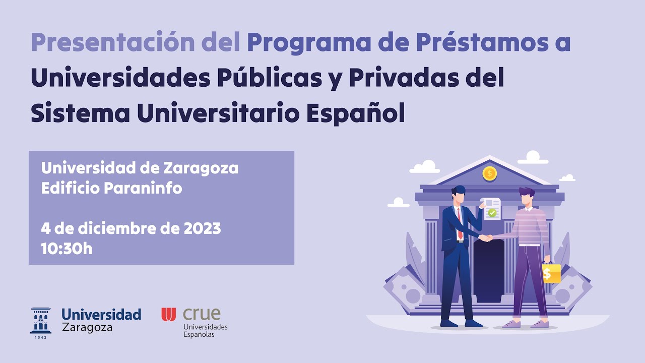 Presentación Programa de Préstamos a Universidades del Sistema Universitario Español