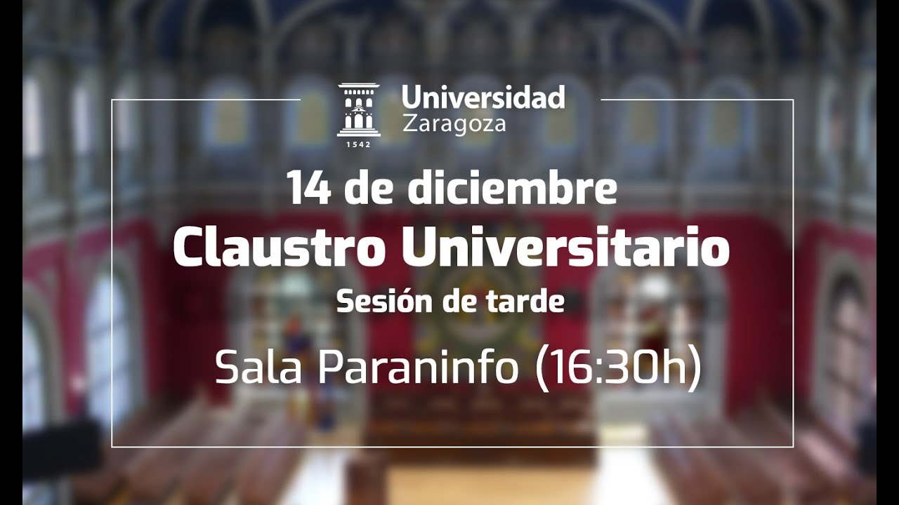 Claustro Universitario (14 de diciembre 2023) Sesión de tarde