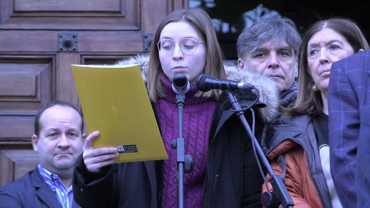 Lectura del manifiesto Crue-Universidades Españolas en el 8M2024